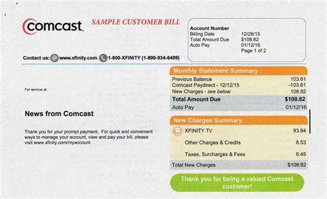 comcast quick bill pay